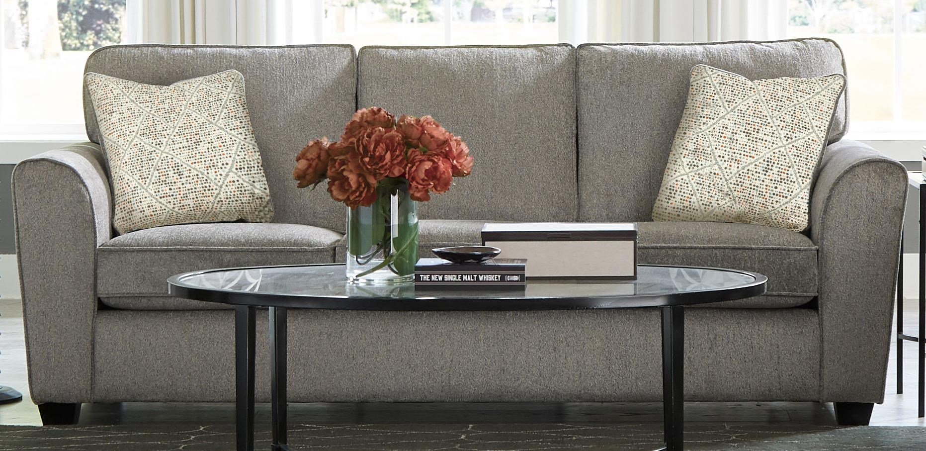 Sunset Home Bodhi Casual Standard Sofa with Rounded Flair Arms Walker